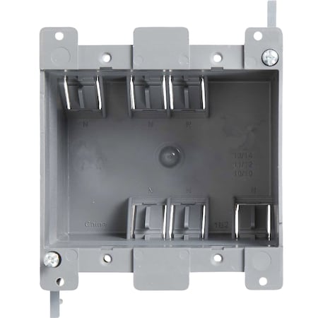 Adamax Old Work Electrical Outlet Box for Residential and Light Commercial Remodel, 2 Gang 25cu In, 3PK AG223R-3